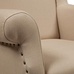 Кресло French Wing Chair Кремовый Лен