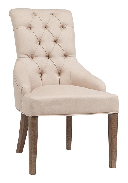 Стул Martine Armchair Кремовый Лен