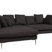 Диван Charles Sofa Sectional Left Dark Grey