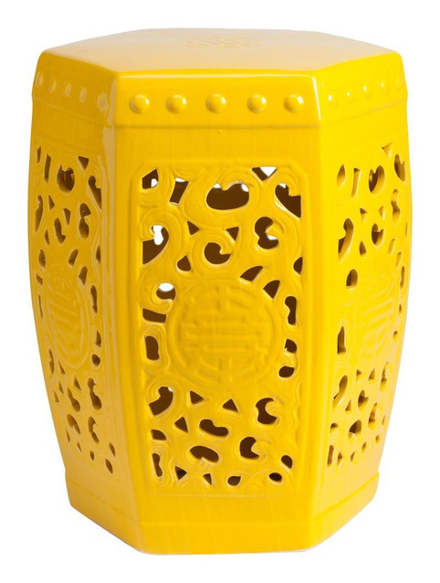 Керамический столик-табурет Design Stool Yellow