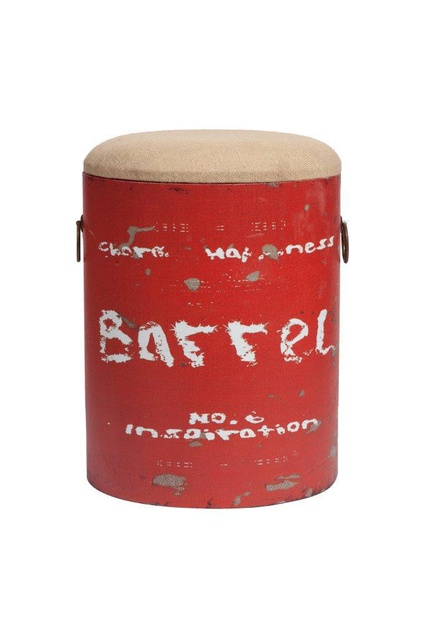 Столик-табурет Barrel Red