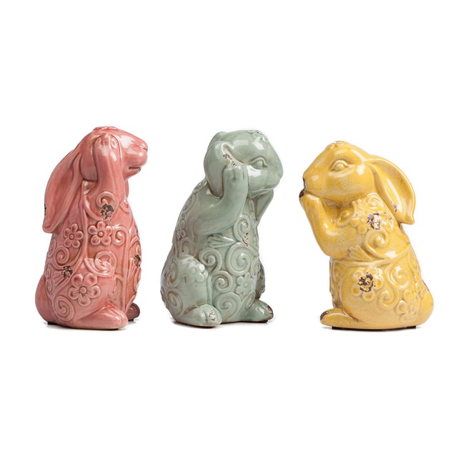 Набор из 3 декоративных Кроликов