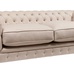 Диван The Pettite Kensington Upholstered Sofa Кремовый Лен