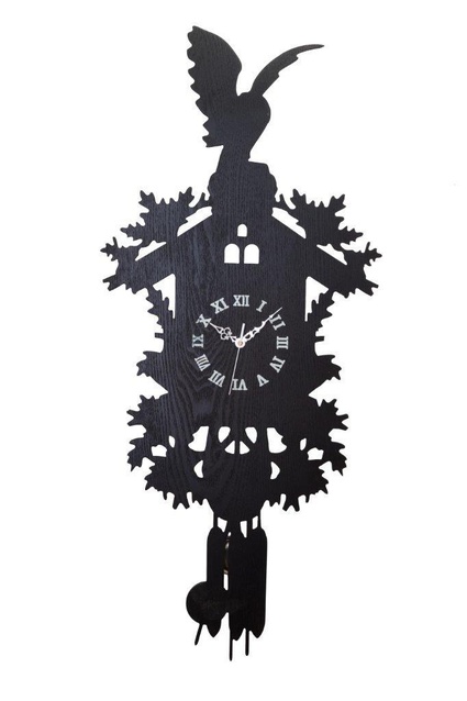 Настенные часы с маятником Domestic Puzzle Black I