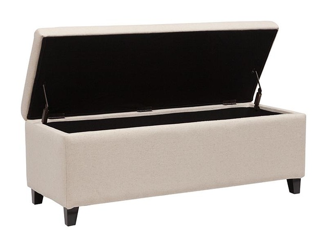 Оттоманка Dean Upholstered Storage Ottoman Белый Лен Р