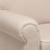 Диван The Pettite Lancaster Upholstered Sofa Кремовый Лен