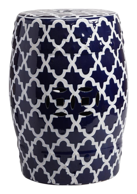 Керамический столик-табурет Istanbul Stool Dark Blue