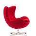 Детское кресло Egg Chair Красное 100% Шерсть