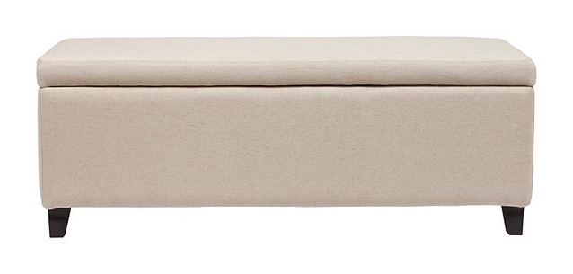 Оттоманка Dean Upholstered Storage Ottoman Белый Лен Р