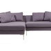 Диван Charles Sofa Sectional Left Фиолетовый Кашемир