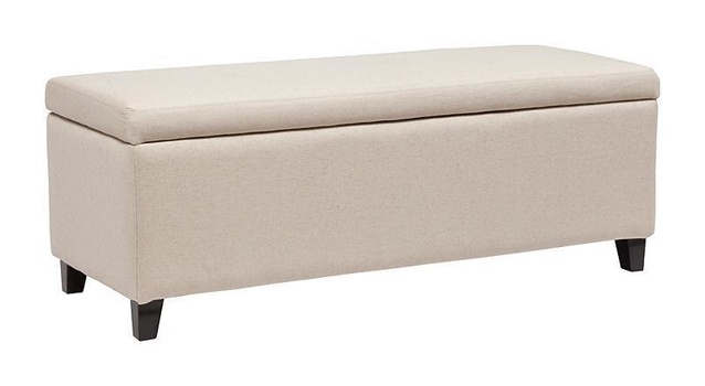 Оттоманка Dean Upholstered Storage Ottoman Белый Лен Р