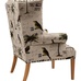 Кресло Quinn Tufted Armchair Рисунок Лен