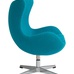 Детское кресло Egg Chair Голубое 100% Шерсть