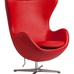 Кресло Egg Chair Красное Кожа Класса Премиум М