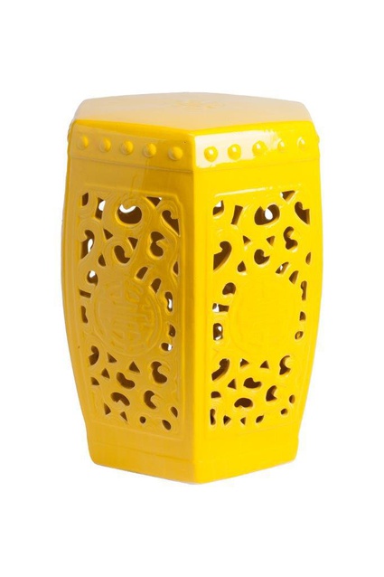 Керамический столик-табурет Design Stool Yellow