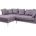 Диван Charles Sofa Sectional Left Фиолетовый Кашемир